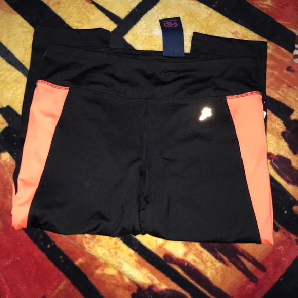 Twist black and orange 🍊 leggings NWT - Picture 1 of 2